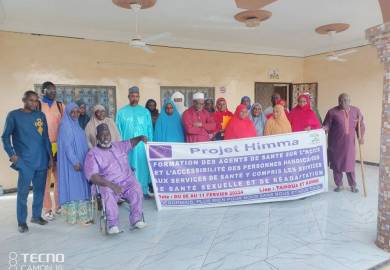 Les agents de santé des Communes de Konni, Illéla, Agadez et de la ville de Tahoua à l'école du handicap