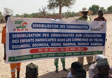 Sensibilisation des communautés sur l'éducation des enfants handicapés dans les communes ( ENABEL) DU 26 AVRIL AU 03 MAI 2023.